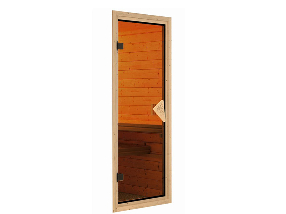 Sauna Premium Nuri - 231x196x198cm, 2-4 personnes - sauna en salle avec four 9kw