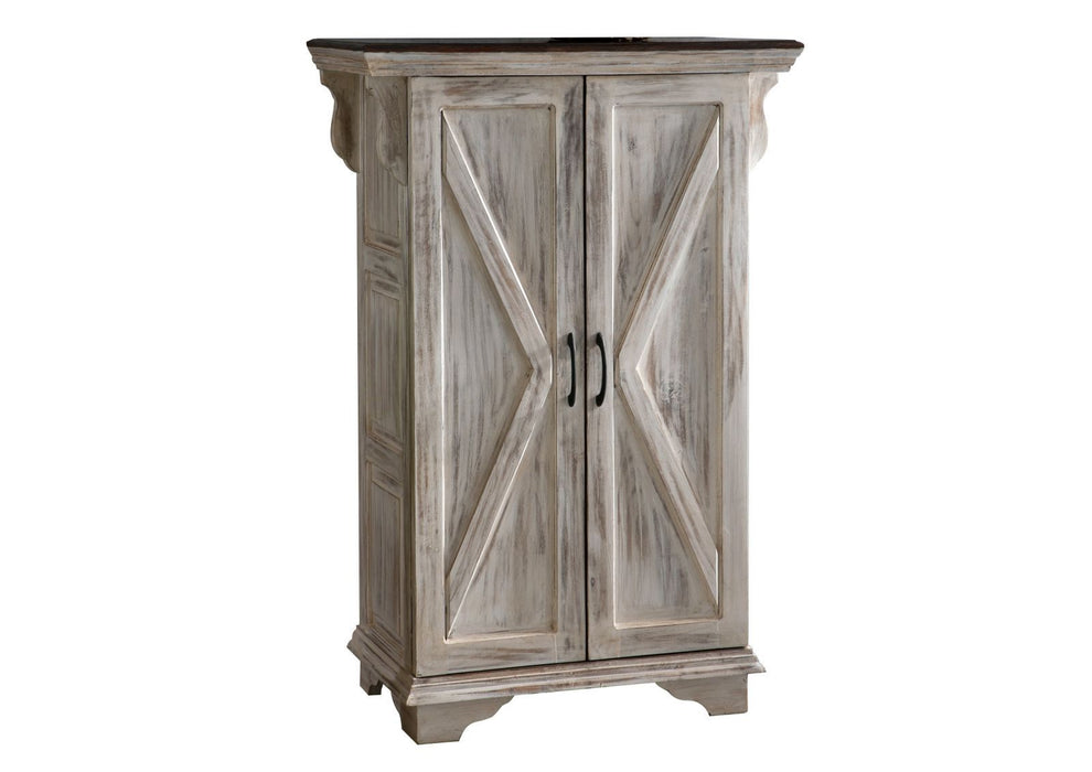 Cabinet Mango / Acacia 90x45x135 Château à cire blanc