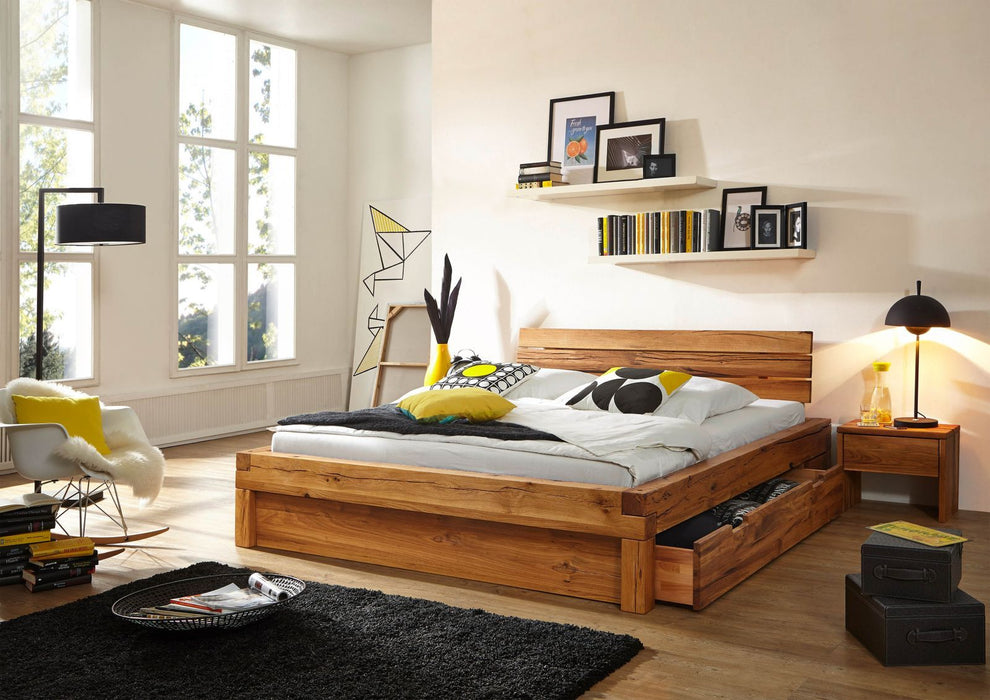 Beast Bed Core Beech 200x200cm avec lit de lit Krakow