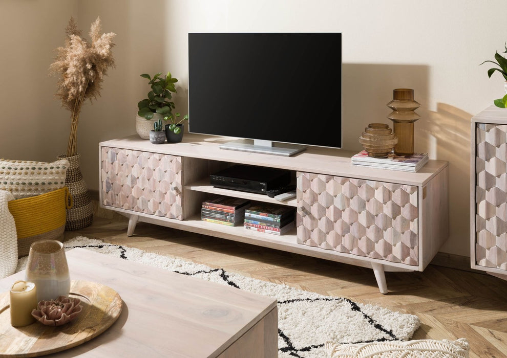 TV Board Akazie Mosayk 170x42x48 - Diverses couleurs