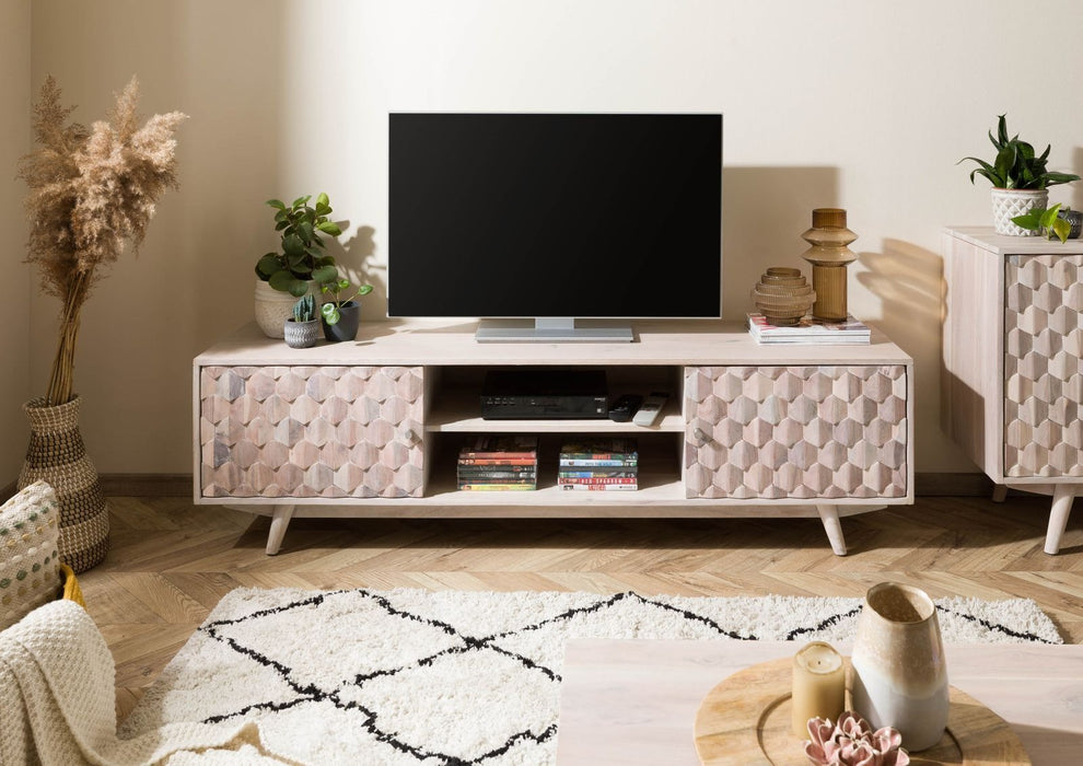 TV Board Akazie Mosayk 170x42x48 - Diverses couleurs