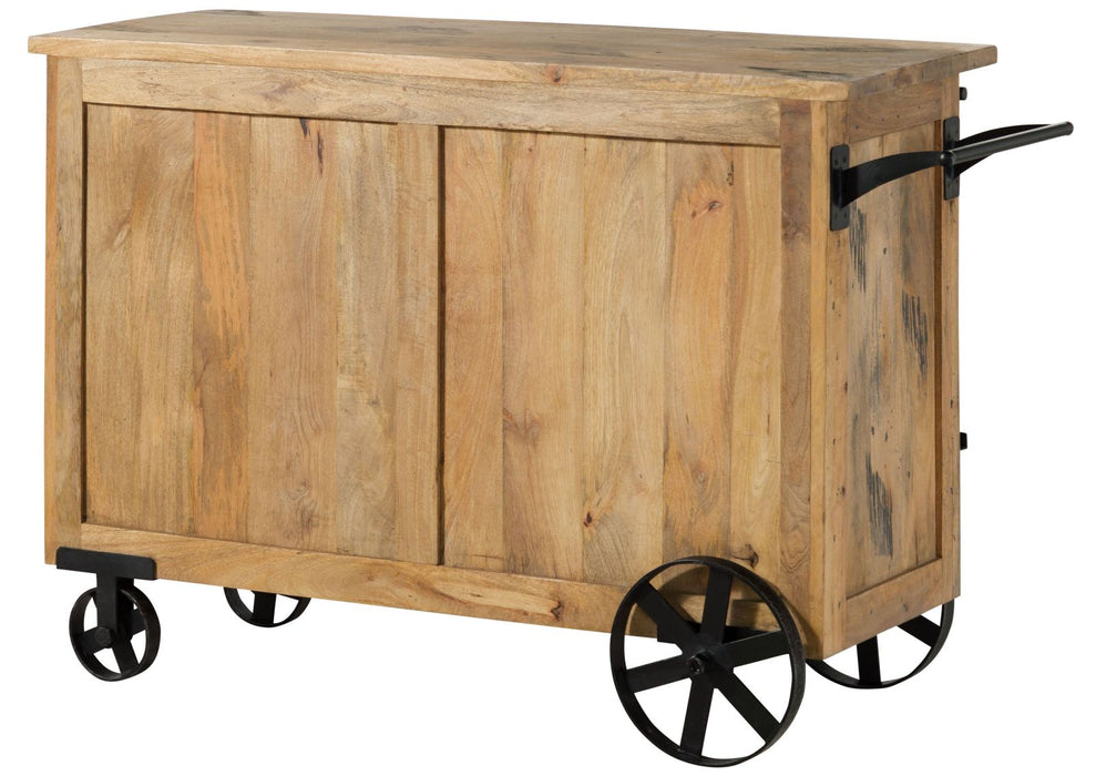 Table de service Mango Nature peint Railway - Différentes couleurs - 120x45x85cm