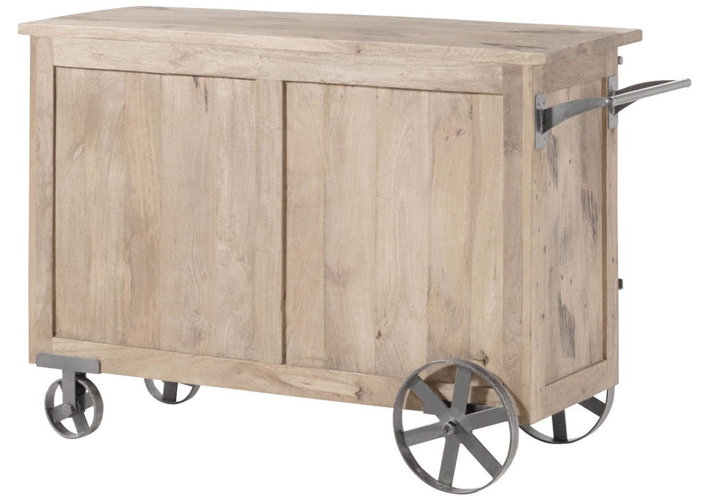 Table de service Mango Nature peint Railway - Différentes couleurs - 120x45x85cm