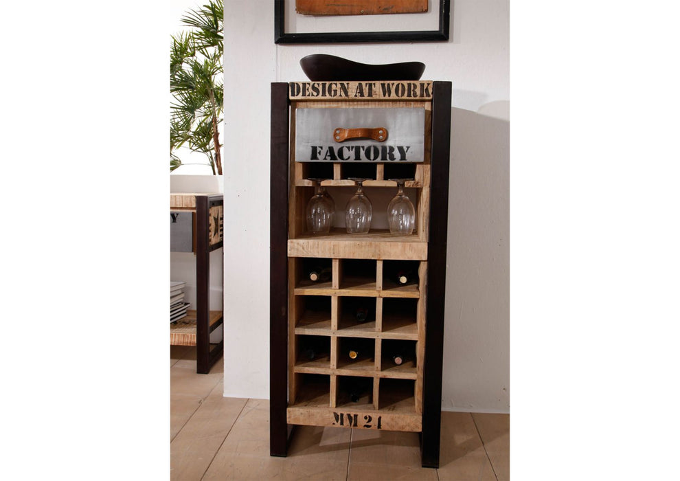 Wine shelf Mango 51x40x110 nature prints factory