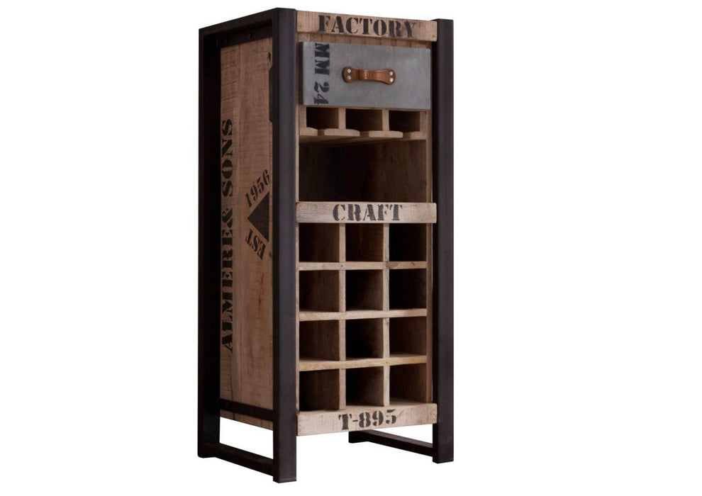 Wine shelf Mango 51x40x110 nature prints factory