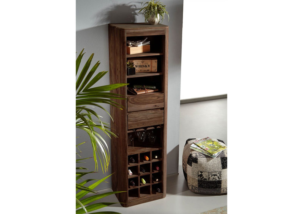 Wine shelf sheesham 50x36x180 toronto