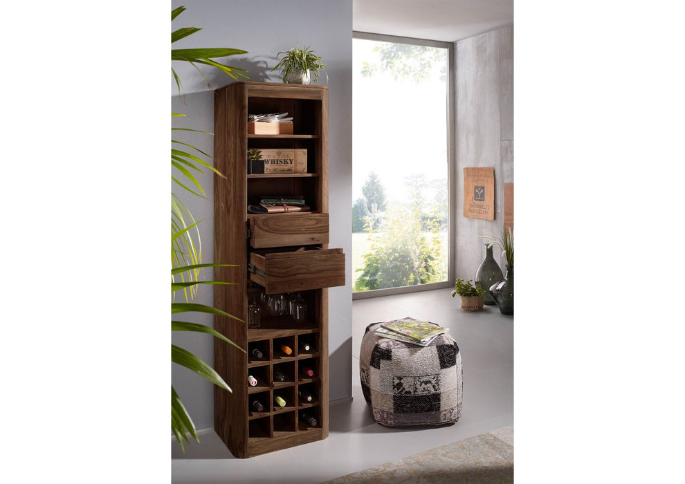 Wine shelf sheesham 50x36x180 toronto