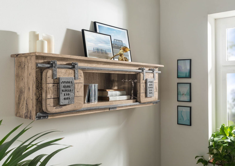 Shelf de Mur Mango 130x25x35 Railway