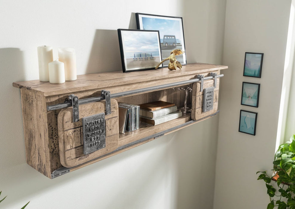 Shelf de Mur Mango 130x25x35 Railway