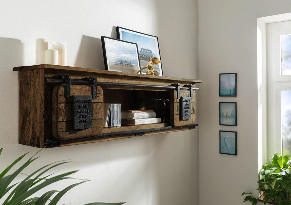 Shelf de Mur Mango 130x25x35 Railway