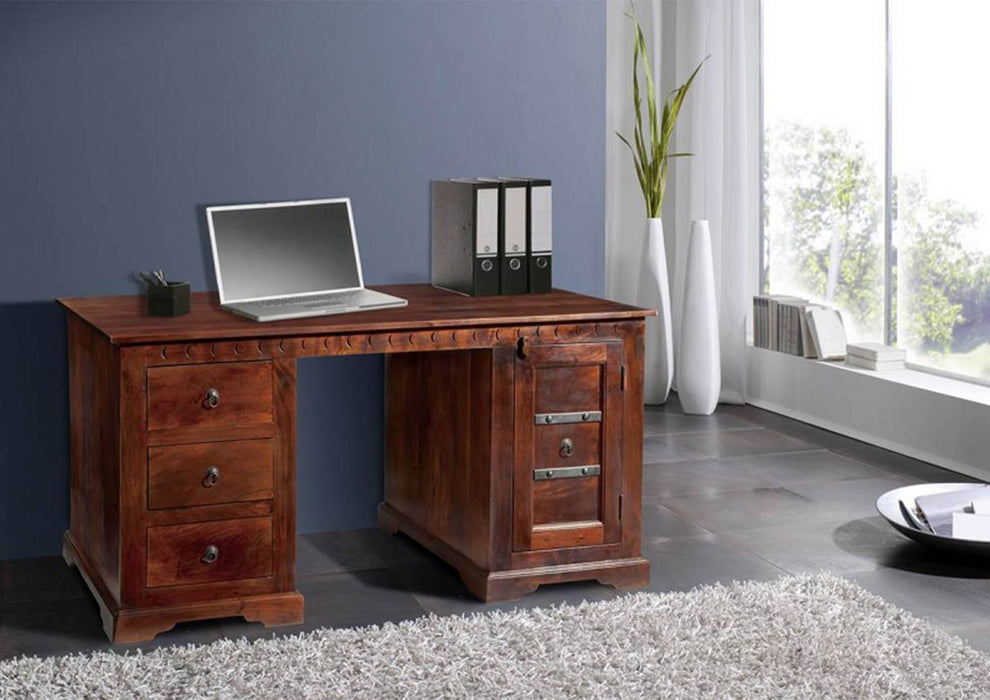 Desk Acacia 150x85x76 Nougat peint Oxford