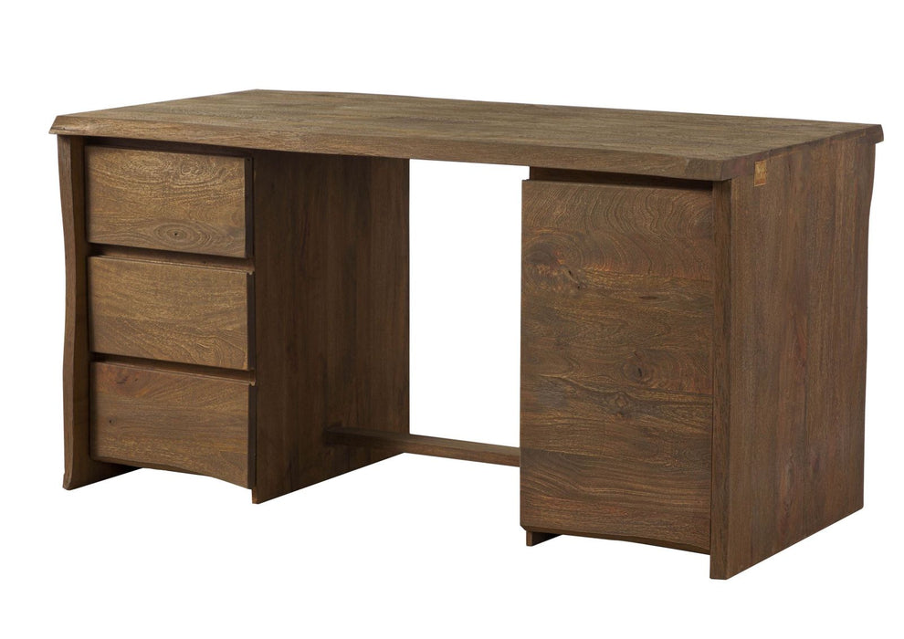 Mango de bureau 150x75x78 Mango pur huilé brun