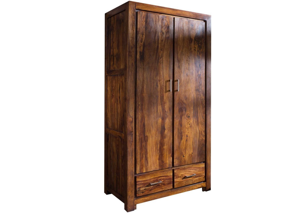 Garderobe Sheesham vollmassiv GERDA 100x61x200 life honey lackiert