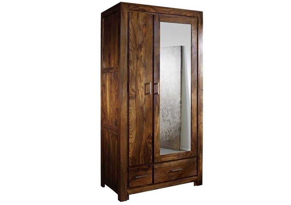 Garderobe Sheesham vollmassiv GERDA 100x61x200 life honey lackiert