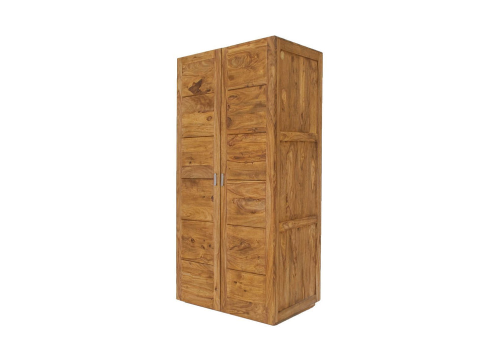 Armoire Sheesham 96x61x200 Nature brune brune brune