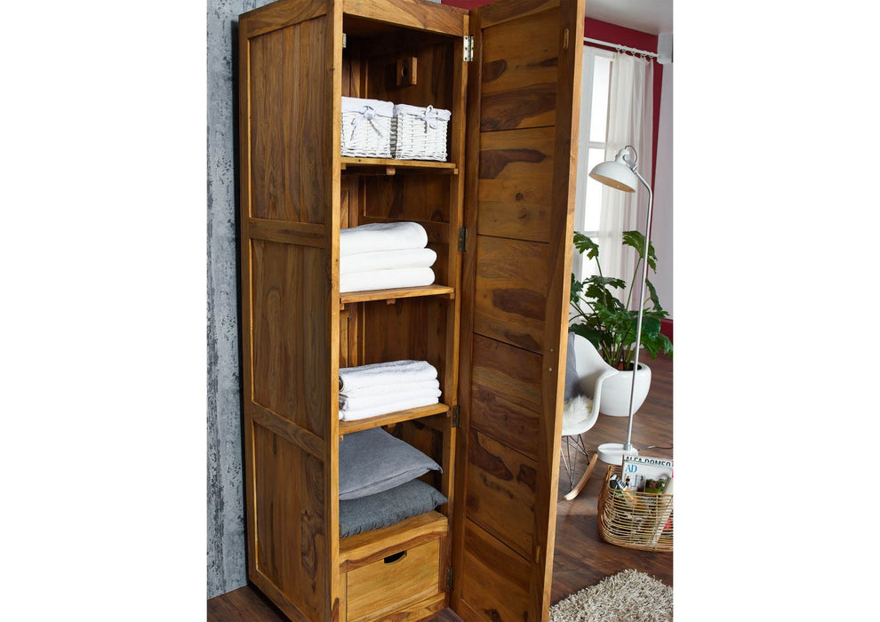 Armoire Sheesham 48x61x200 Nature brune brune brune