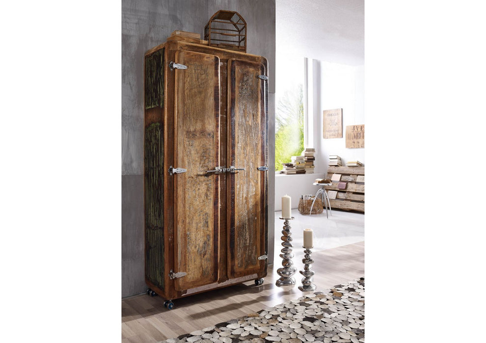 Armoire Old Wood 90x38x175 Multi-Colord Freewy