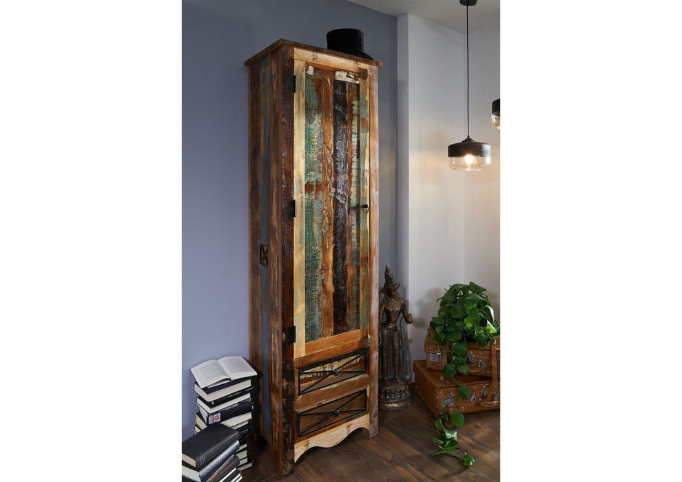 Garderobe Altholz 60x40x200 mehrfarbig lackiert NATURE OF SPIRIT