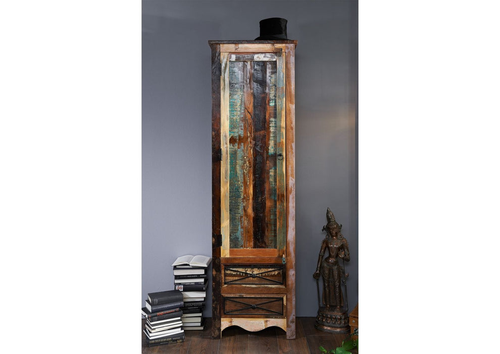 Garderobe Altholz 60x40x200 mehrfarbig lackiert NATURE OF SPIRIT