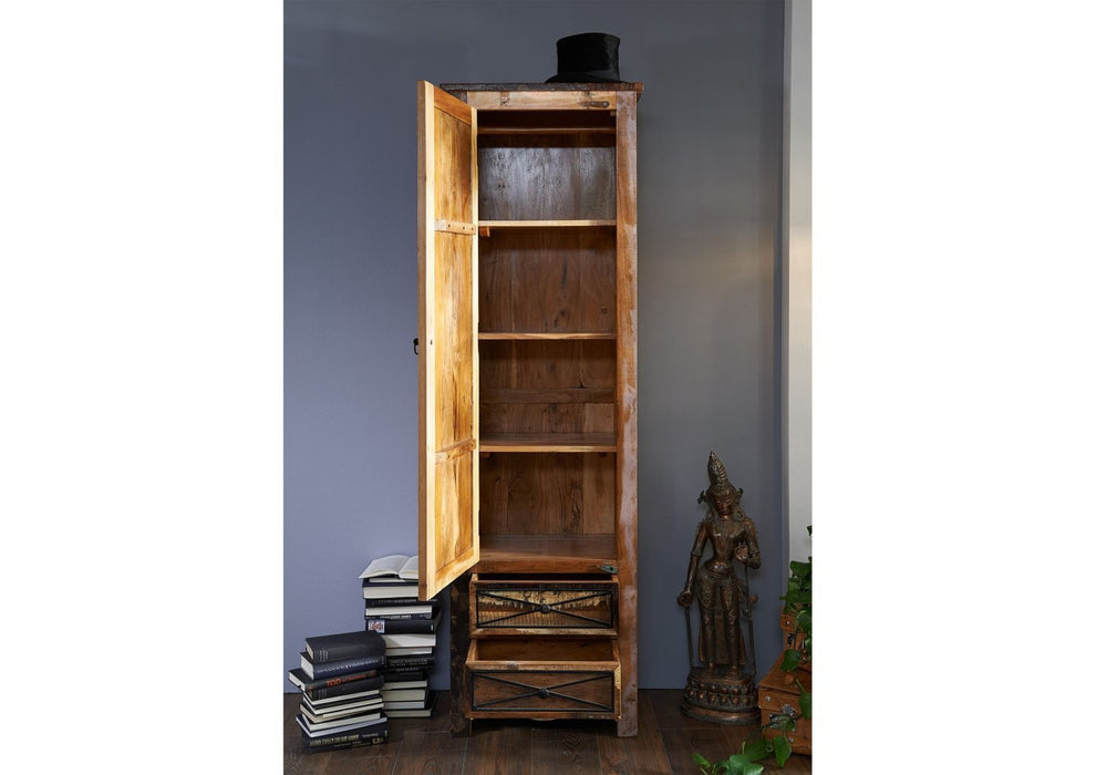 Garderobe Altholz 60x40x200 mehrfarbig lackiert NATURE OF SPIRIT