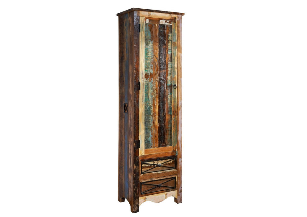 Garderobe Altholz 60x40x200 mehrfarbig lackiert NATURE OF SPIRIT