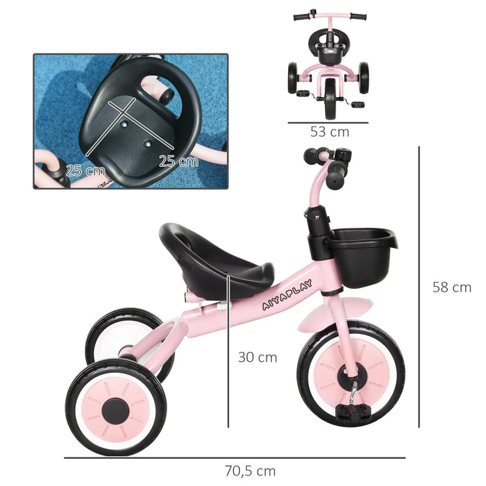 Trey Bike for Children Head-Ajustiable SEAT KLINGEL BICYCY PANKEUR POUR 2-5 ANS