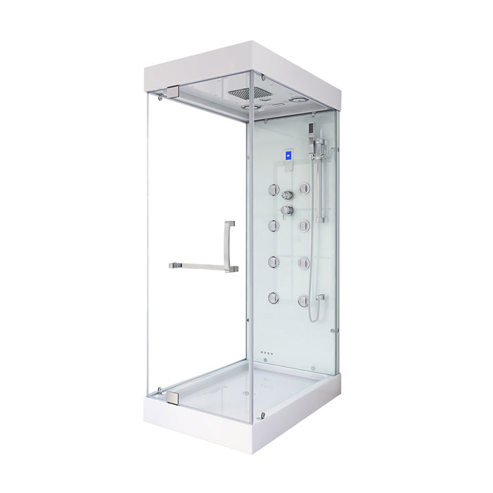 Douche à vapeur avec cascade et éclairage LED cascade M, 80x120x220cm