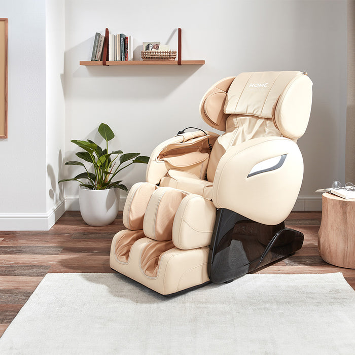 Massage chair Air Gravity, 32 air cushion, with lying position - beige