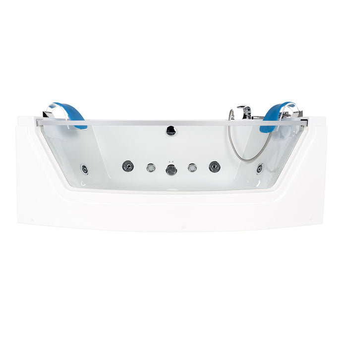 Whirlpool bathtub with LED light therapy Nautica M - 175x85cm