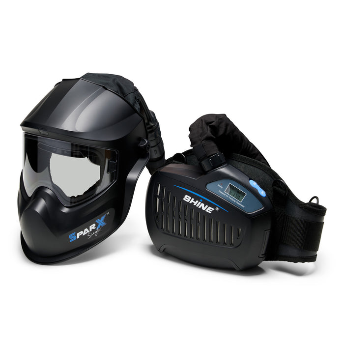 Welding helmet SHINE SPARX SINGLE + PAPR
