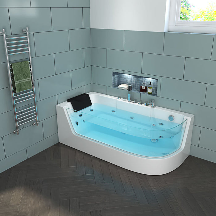 Whirlpool bathtub infinity (right) Coloring therapy - 170x80cm