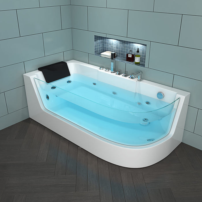 Whirlpool bathtub infinity (right) Coloring therapy - 170x80cm