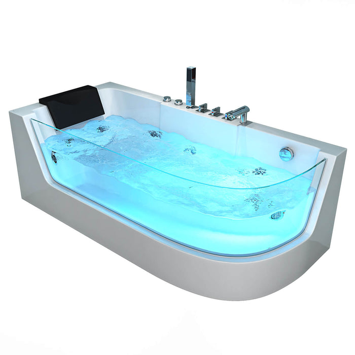 Whirlpool bathtub infinity (right) Coloring therapy - 170x80cm