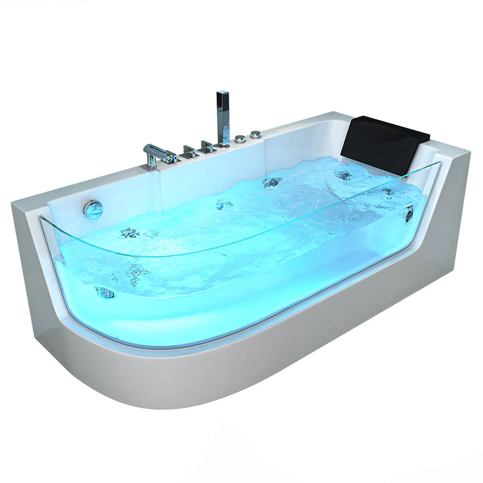 Whirlpool bathtub infinity (left) Coloring therapy - 170x80cm