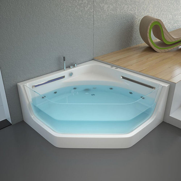 Whirlpool Badewanne INFINITY XL Farblichttherapie  - 150x150x55cm