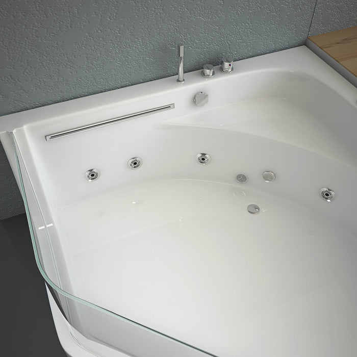 Whirlpool Badewanne INFINITY XL Farblichttherapie  - 150x150x55cm