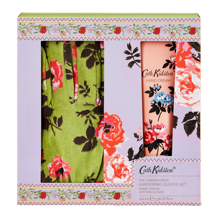 Ensemble de gants de jardin et de crème pour les mains Cath Kidston - 100 ml