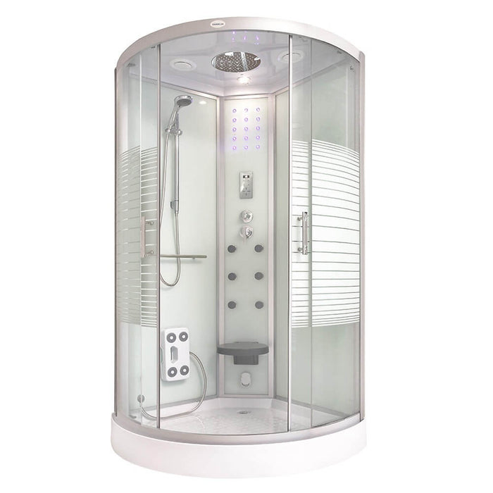 Douche à vapeur avec cascade Sauna à vapeur Manta L, 100x100x220cm