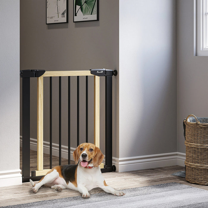 Grilles de protection des portes pour chiens Barrière de la calandre sans forage noir, 82x2x74cm