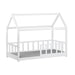 Kinderbett Hausbett mit Rausfallschutz 80x160 cm Bodenbett Montessori Bett Bettenhaus Lattenrost