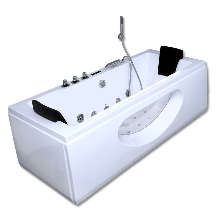 Baignoire tourbillonnante avec luminothérapie LED Dive M - 180x90cm