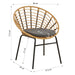 Gartenmöbel Set Balkonmöbel Poly Rattan Natur Garten Lounge Möbel Set 2 Outdoor Sessel Gartentisch Rund Terrassenmöbel Rattanmöbel