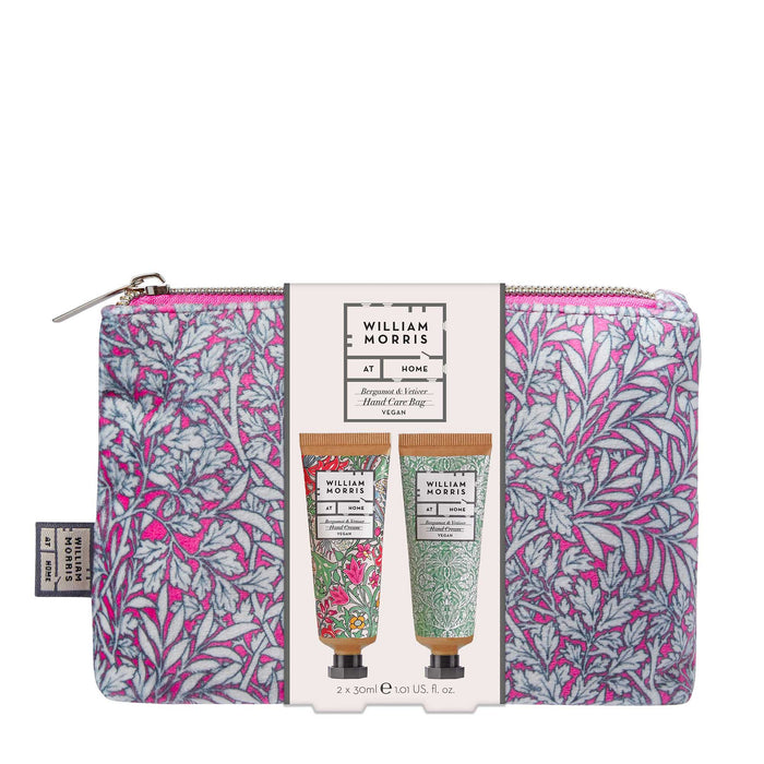 Ensemble de crème à main avec sac cosmétique Morris à la maison - Lily doré, 2x30 ml