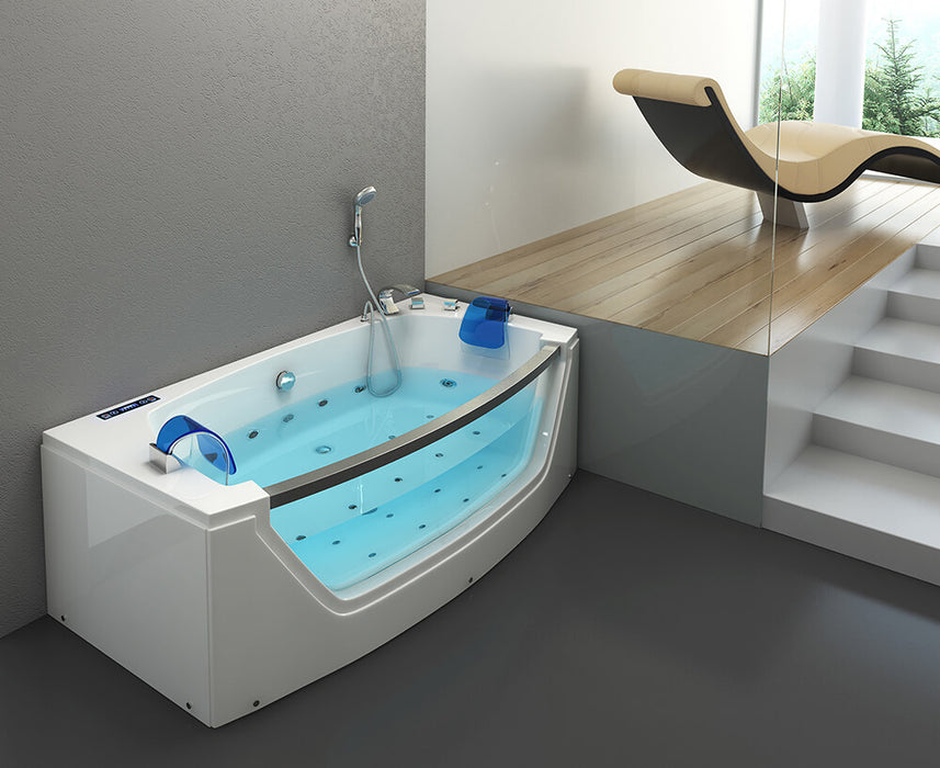 Whirlpool bathtub with LED light therapy Nautica M - 175x85cm