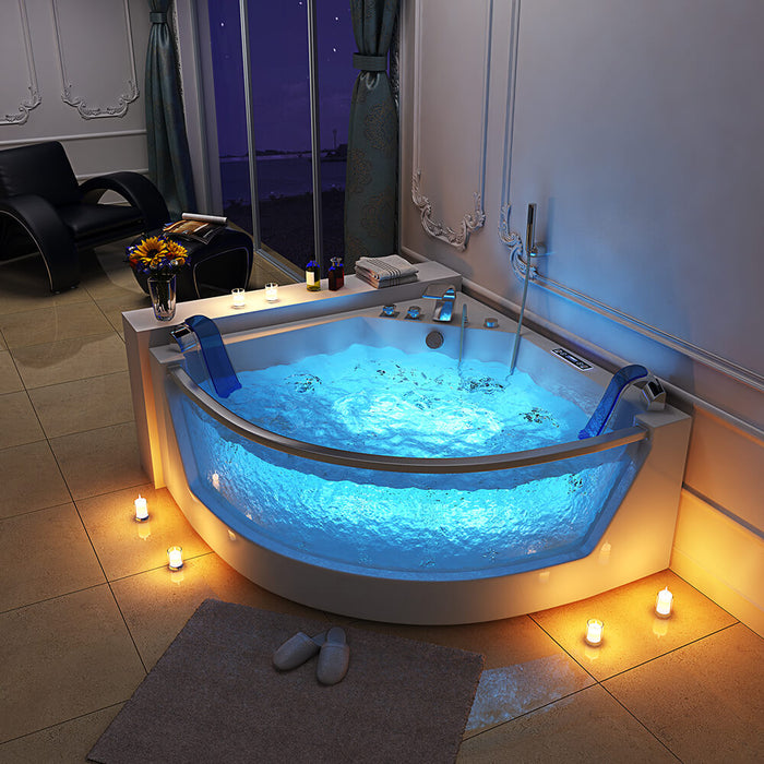 Whirlpool bathtub with LED light therapy Nautica L - 140x140cm