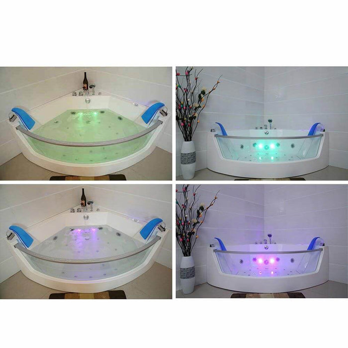 Whirlpool bathtub with LED light therapy Nautica L - 140x140cm