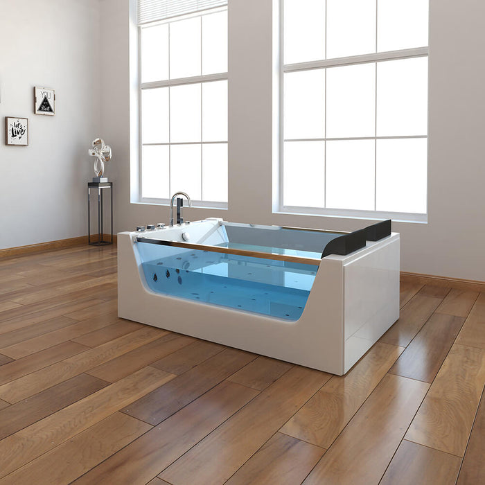 Whirlpool bathtub with LED light therapy Nautica XL - 182x120cm