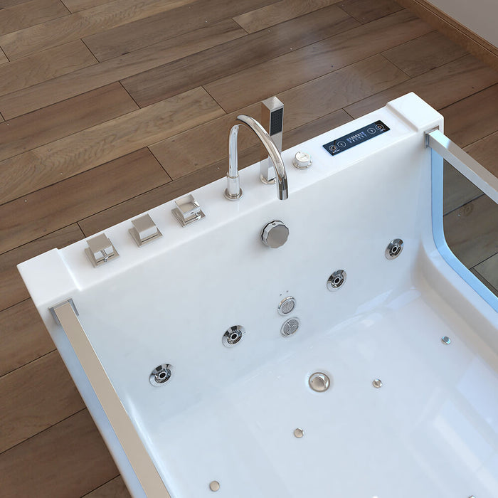 Whirlpool bathtub with LED light therapy Nautica XL - 182x120cm