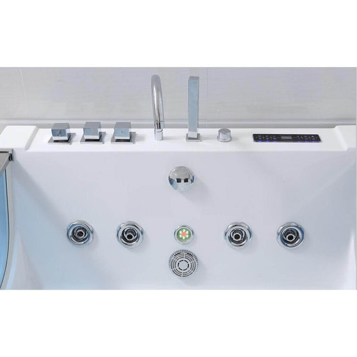 Whirlpool bathtub with LED light therapy Nautica XL - 182x120cm