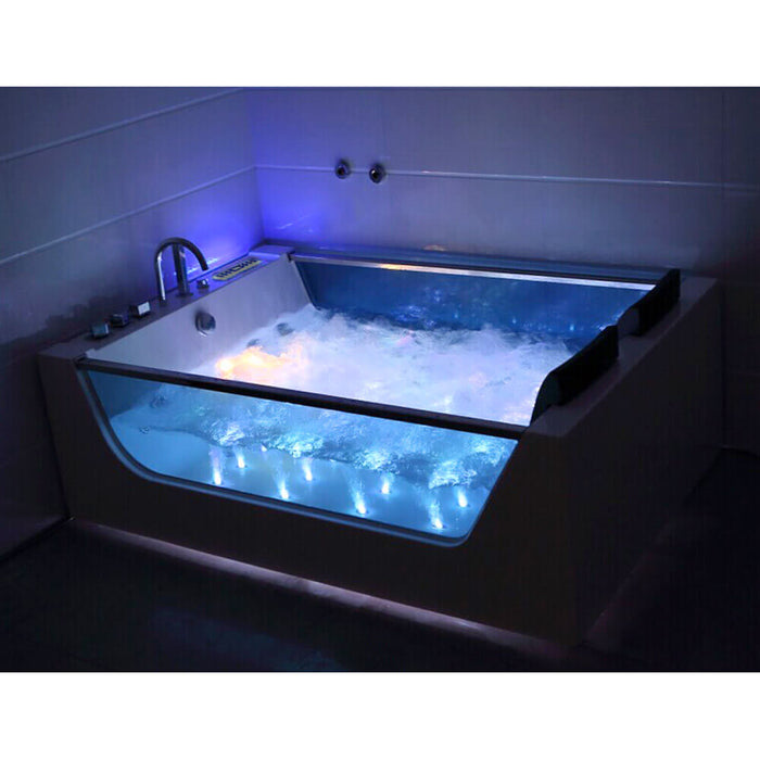 Whirlpool bathtub with LED light therapy Nautica XL - 182x120cm